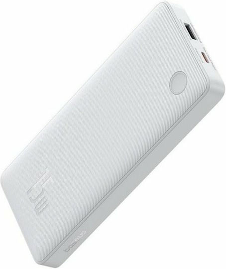 Baseus Air Lite Power Bank 10000mAh 15W cu Port USB-A și Port USB-C Alb