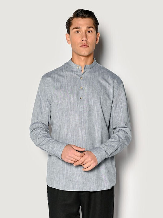 Brokers Jeans Long-sleeved Denim Shirt Indigo
