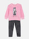 Kinder-Set mit Leggings Winter 2Stück Pink Amazing