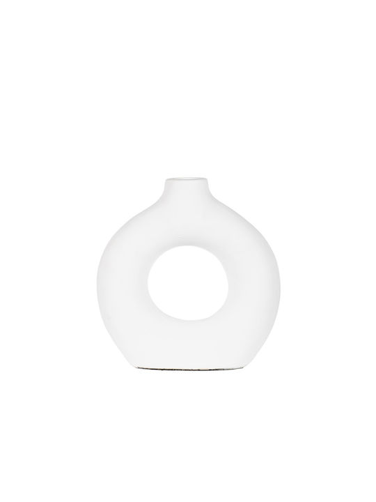 S Line Decorative Vase White