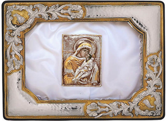 SilverBrand.gr Στεφανοθήκη Ορθογώνια Χρυσή 23x29εκ.
