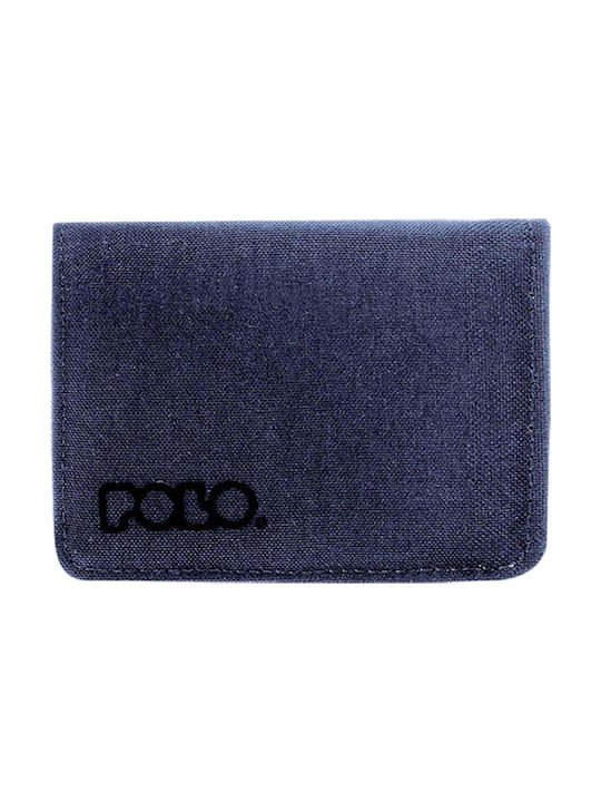 Polo Men's Card Wallet with RFID Blue