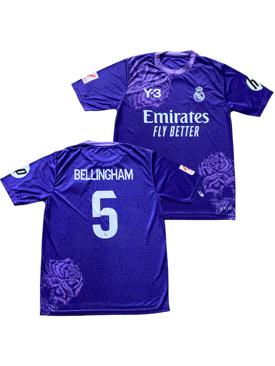 Bellingham Real Limited Edition Purple Football Jersey Balón De Oro Unisex Fj221