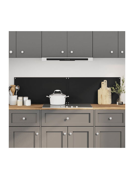 vidaXL Rectangular Glass Black Countertop 80x60cm 3315800 2 Pieces