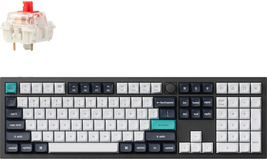 Keychron Q6 Max Q6M-M1 Tastatură Mecanică De Gaming Fără Fir Cu Comutatoare Gateron Jupiter Red Și Iluminare RGB Engleză SUA