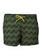 Men's Swimwear Bermuda Khaki with Patterns