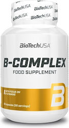 Biotech USA B-Complex Vitamină pentru Energie, Păr & Piele 60 capace