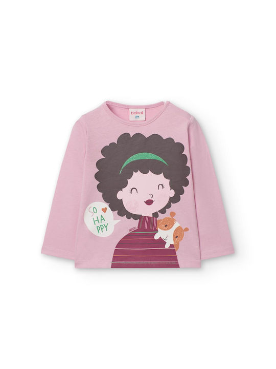 Boboli Kids Blouse Long Sleeve Pink