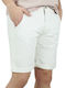 Herrenshorts Chino Weiß