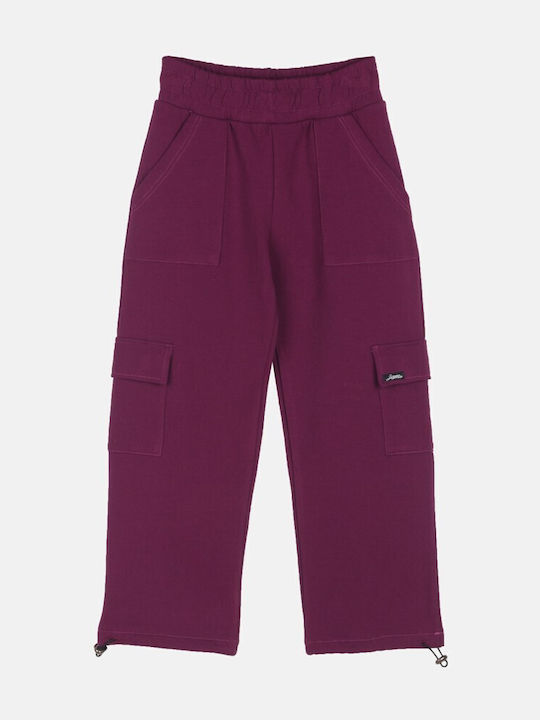 Joyce Kids Cargo Trousers Magenta