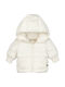 Kids' Casual Jacket with Hood Ecru