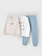 Kids Sweatpants Set Blue 3pcs