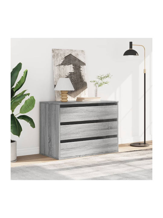 Drawers Storage Wooden L80xW41xH58cm