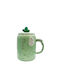 Etoile Cană Ceramică Verde