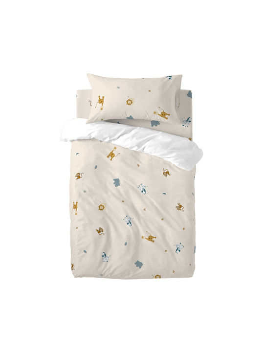 HappyFriday Baby Duvet Cover Set With Pillowcase Multicolour 100x120cm