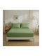 Casa Colori Sheet Super-Double with Elastic 160x200+30cm. Olive