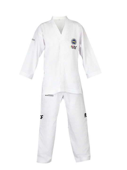 Manus Costum Taekwondo Alb