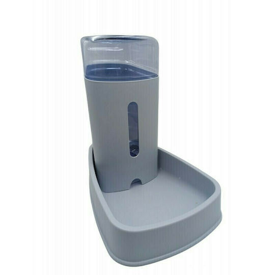 Automatisch Kunststoff Schale mit Behälter Wasser für Hund & Katze auf Basis von 2lt in Grau Farbe