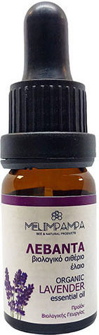 MeliMpampa Biologisch Ätherisches Öl Lavendel Essbar mit Tropfenzähler 10ml
