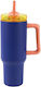 iDrink Glass Thermos Stainless Steel Blue 1.2lt