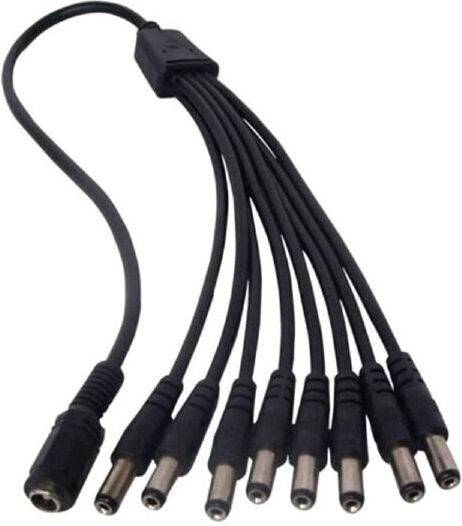 Ez-dcsp8 1xdc Θηλυκό 8xdc Αρσενικό Καλώδιο 5.5*2.1mm 40cm