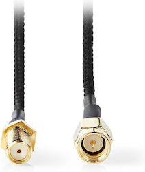 Nedis Antenna Cable Coax Male - Coax Female Black 0.5m