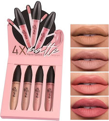 Set 4 Liquid Lipsticks Handaiyan Matte 4 X 2.5 Ml A