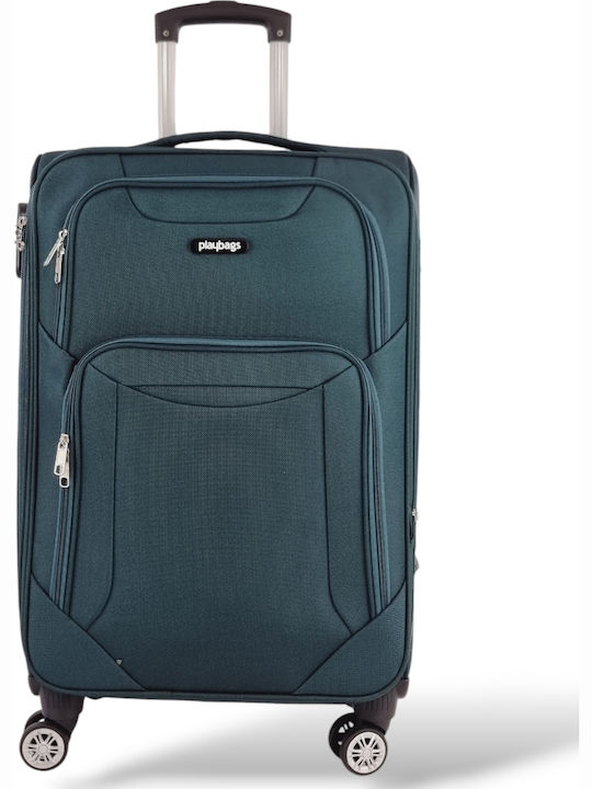 Playbags Среден Куфар За Пътуване Текстилен Зел...
