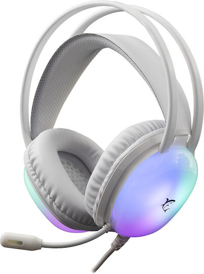 White Shark Peacock GH-2444 Over Ear Gaming Headset με σύνδεση 3.5mm Λευκό for PC / PS4 / PS5 / XBOX