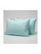 Casa Colori Kissenbezug-Set mit Umschlagumschlag Aqua 50x70cm.