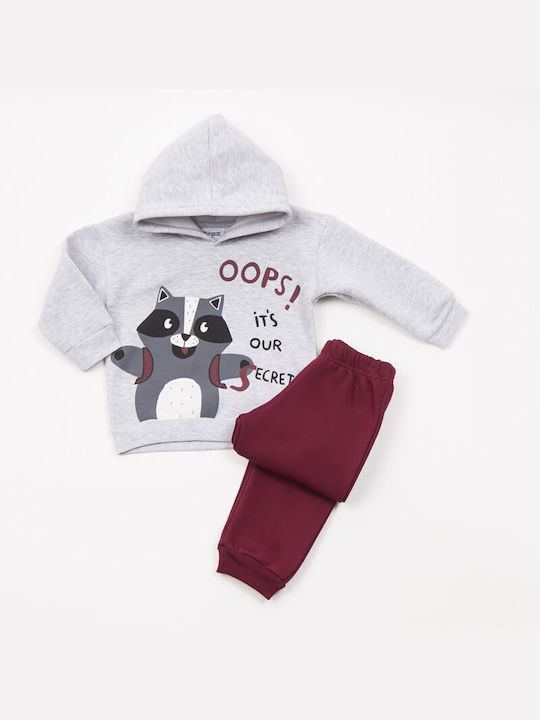 Trax Kids Sweatpants Set Burgundy