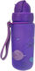 Alpin Kids Water Bottle Dinosaur Plastic with Straw Purple 400ml