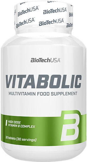 Biotech USA Vitabolic Vitamin for Immune System Boost & Bone Health 30 Tablets