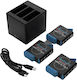 GoPro AHDBT-801 Charger for GoPro Hero 5 / Hero 6 / Hero 7 / Hero 8