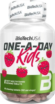 Biotech USA One-A-Day Vitamin for Skin Strawberry Raspberry 90 chewable tabs