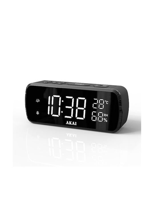 Akai Tabletop Digital Clock with Alarm & Radio ACR-1080