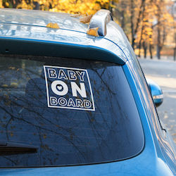 Baby on Board White Sticker