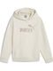Kinder-Sweatshirt mit Kapuze und Taschen Ecru Jr Ess+