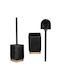 Kadax Ceramic Toilet Brush Black