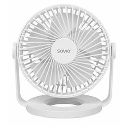 Savio Ad-01 Ανεμιστηράκι Γραφείου Λευκό