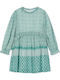 Rochie pentru Copii Mânecă lungă Green