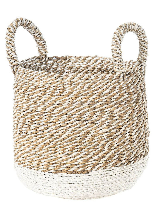 Decorative Basket Wicker with Handles Beige S Line