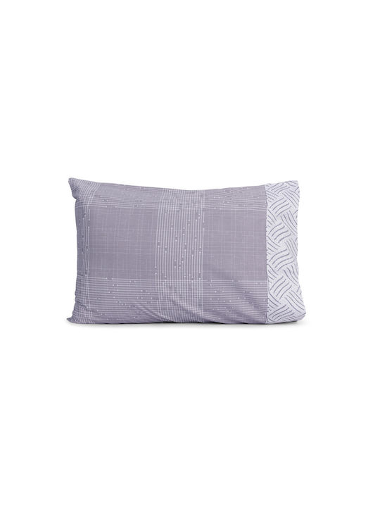 Mc Decor Premium Μαξιλαροθήκη Μωβ 50x70εκ.