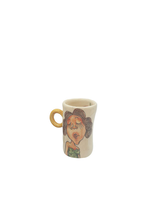 Woman Cană Ceramică Multicoloră 1buc