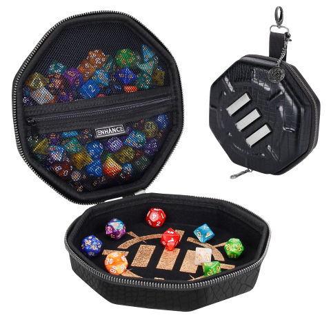 Enhance Tabletop Rpgs Dice Tray & Case Collector's Edition Black
