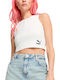 Classics Γυναικείο Αθλητικό Crop Top Αμάνικο White