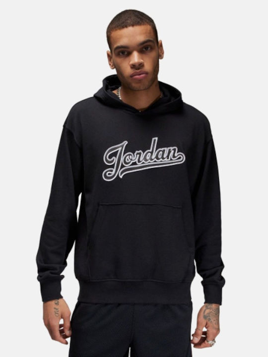 Jordan Men's Sweatshirt with Hood and Pockets Black