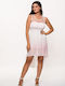 Sommer Mini Damenkleid für Hochzeit - Taufe Rosa