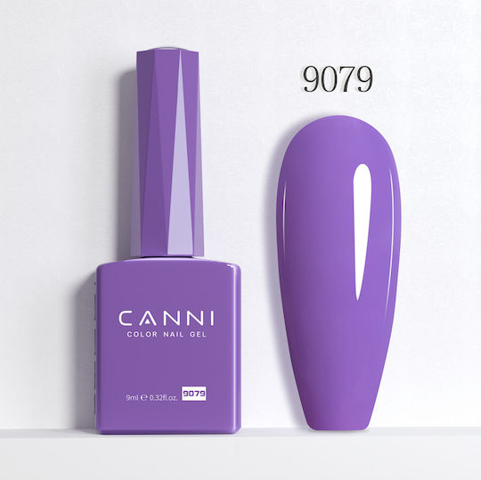 Canni Ημιμόνιμο Βερνίκι Νυχιών Dark Lavender 9079 9ml