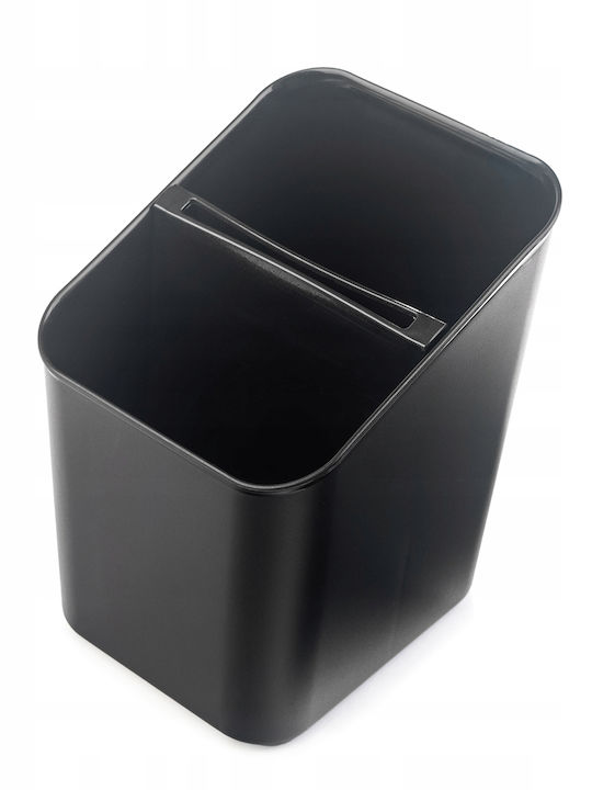 Kadax Suport De Scurgere Pentru Tacâmuri Din Plastic Negru 14x11x16cm